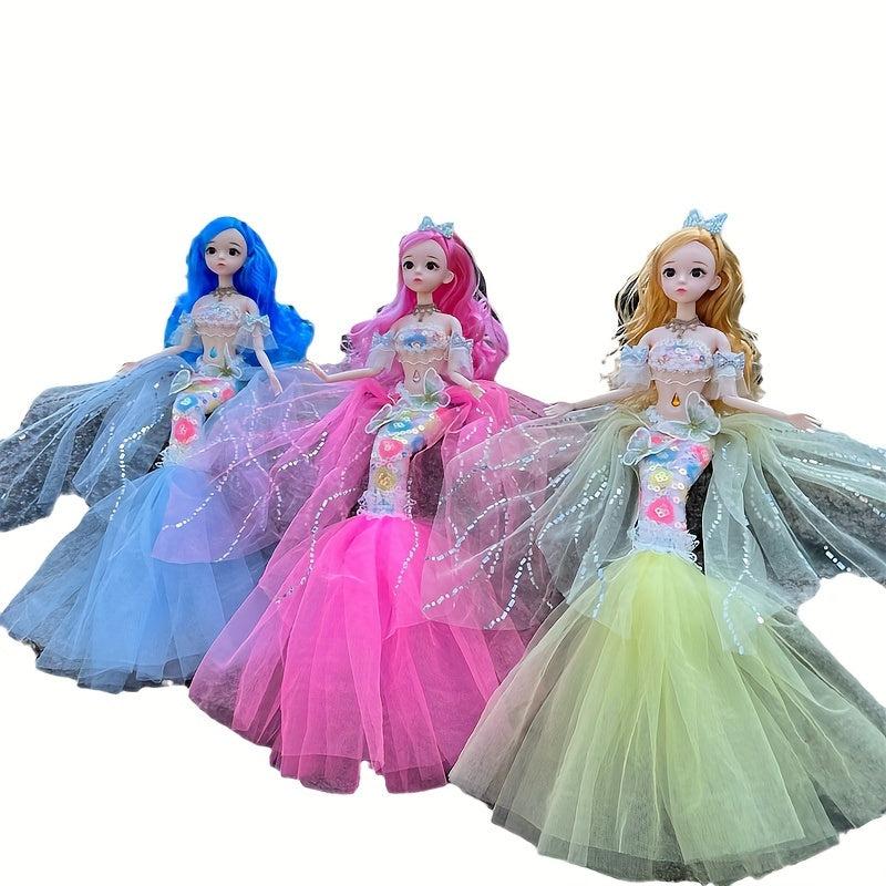 Mermaid Doll Toy Princess Doll Wedding Dress Birthday Gift