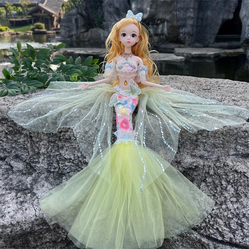 Mermaid Doll Toy Princess Doll Wedding Dress Birthday Gift