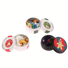 1/12 Dollhouse Mini Christmas Cookies Candy Tin Box Home Decor