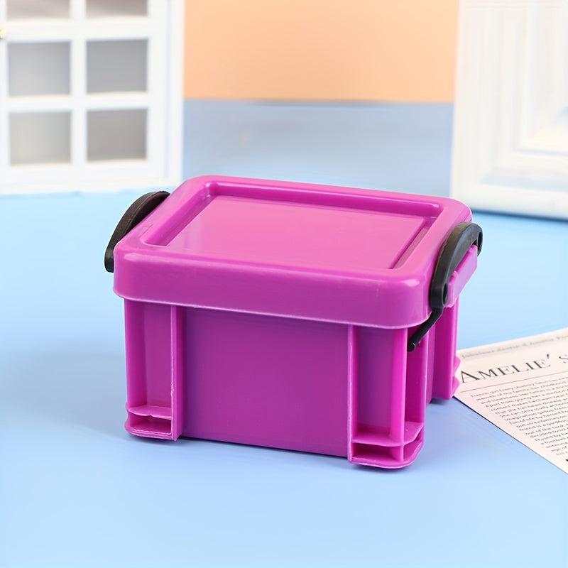 1:12 Dollhouse Storage Basket Box Model Living Room Decor