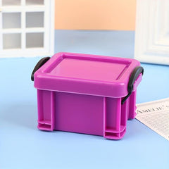 1:12 Dollhouse Storage Basket Box Model Living Room Decor