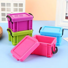 1:12 Dollhouse Storage Basket Box Model Living Room Decor