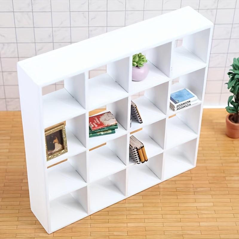 1:12 Dollhouse Mini Furniture 16 Grids Display Cabinet Shelf
