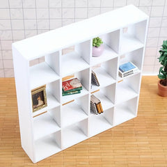 1:12 Dollhouse Mini Furniture 16 Grids Display Cabinet Shelf