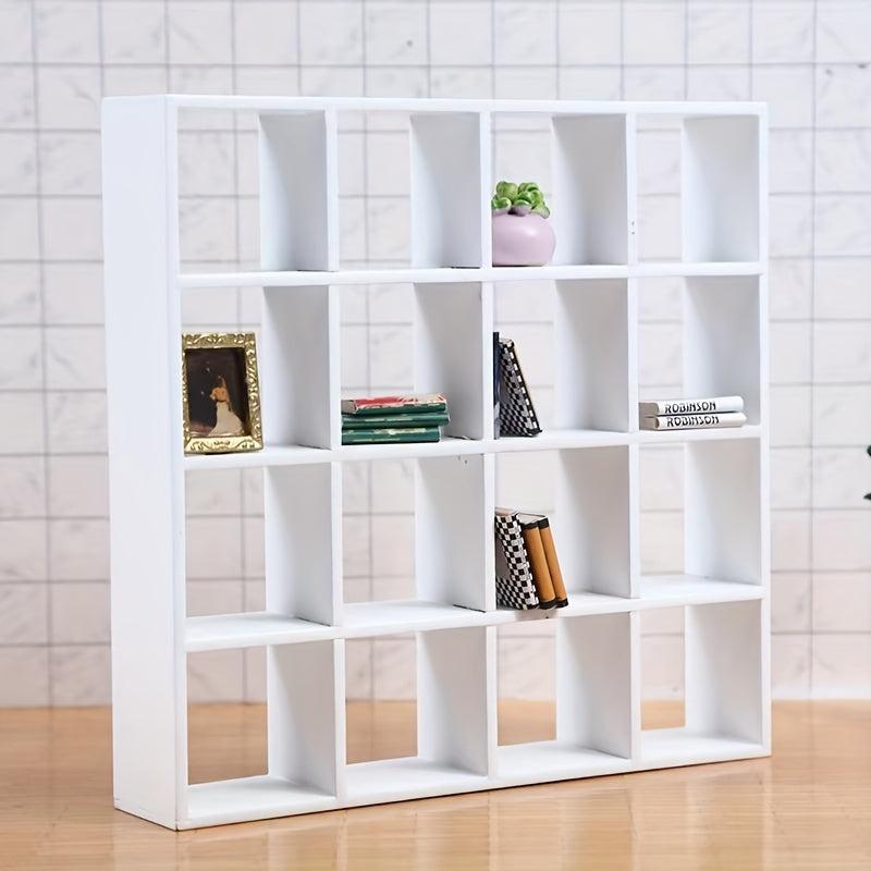 1:12 Dollhouse Mini Furniture 16 Grids Display Cabinet Shelf