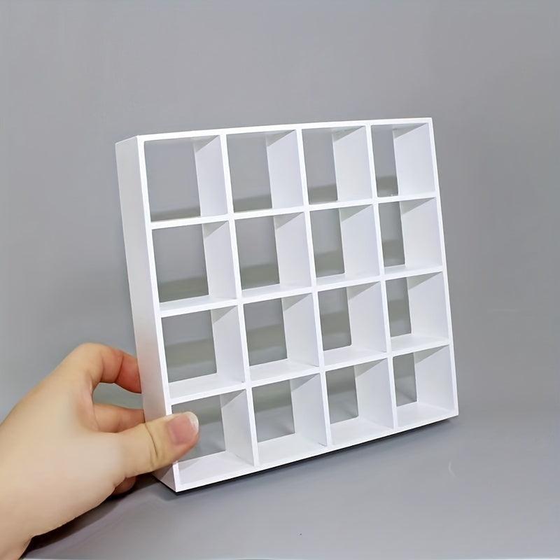 1:12 Dollhouse Mini Furniture 16 Grids Display Cabinet Shelf