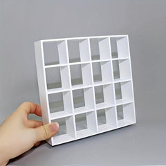 1:12 Dollhouse Mini Furniture 16 Grids Display Cabinet Shelf