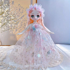 Starry Eye Doll Dress Toy Pink Party Clothes Birthday Gift