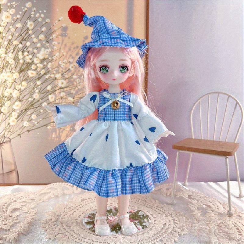 Starry Eye Doll Dress Toy Pink Party Clothes Birthday Gift