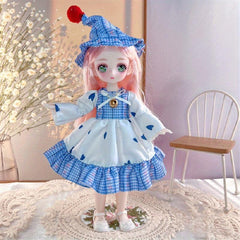 Starry Eye Doll Dress Toy Pink Party Clothes Birthday Gift