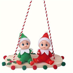 Wooden Board Swing for Dolls Christmas Gift