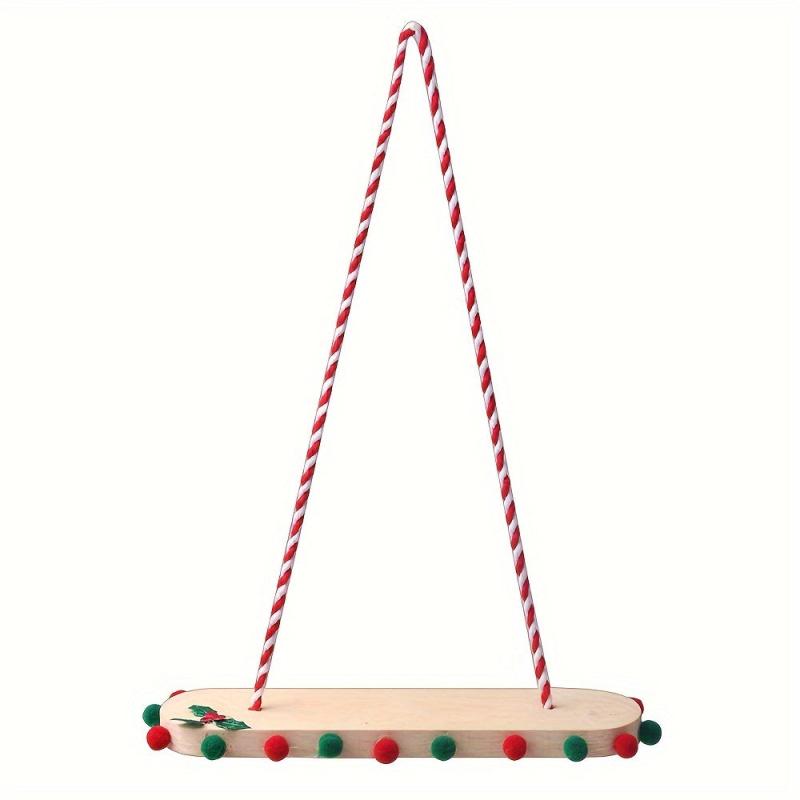 Wooden Board Swing for Dolls Christmas Gift