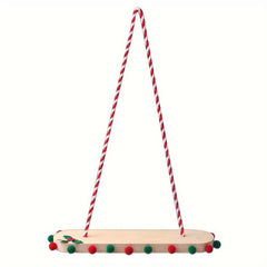 Wooden Board Swing for Dolls Christmas Gift