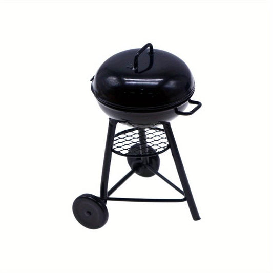 Mini Iron Outdoor BBQ Grill for Doll House Decorations