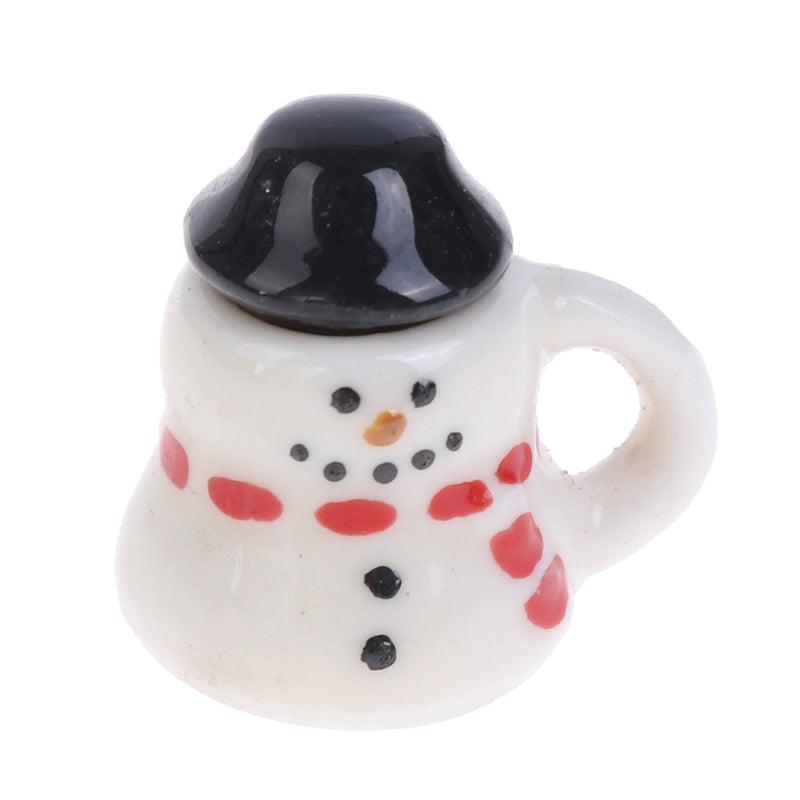 1:12 Dollhouse Christmas Ceramics Cups Doll Coffee Tea Cup Accessory