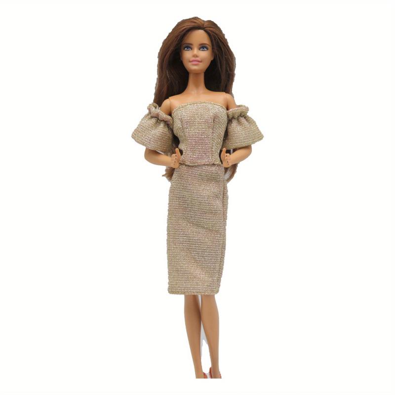 Glitter Sleeve Wrap Dress Party Costume for Girls