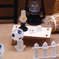 2pcs 1:12 Dollhouse Table Splice Desk Stools Furniture Home Model Decor