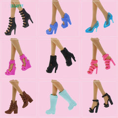 Princess Doll Accessory Shoes Boots - Random Style