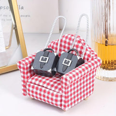 Dollhouse Shoulder Bag Toy Handbag Backpack Doll Decor DIY Accessory