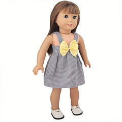 Doll Clothes Bow Plaid Skirt 45cm 72cm Not Include Dolls and Shoes