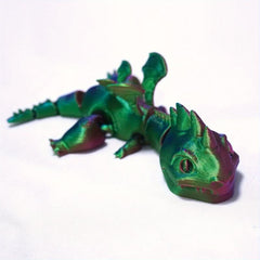 2pcs 3D Printed Small Dragon With Moving Joints for Home Decoration