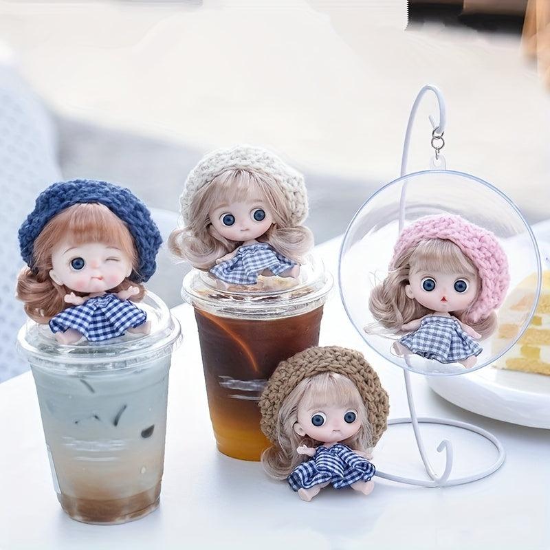 12 Pocket Doll With Hat Set Dress BJD Doll Ball Joint Christmas Holiday Gift Toy