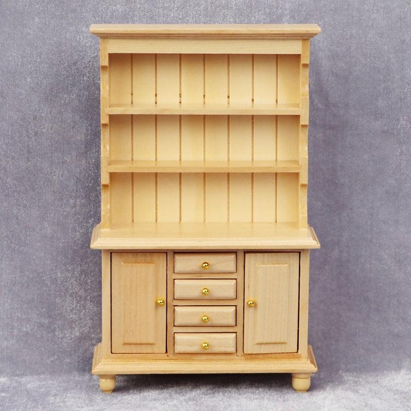 Wooden Table Desk Cabinet Cupboard Dollhouse Accessories