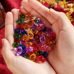 30pcs Glaze Crystal Glass Copper Urn Year Ornaments