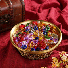 30pcs Glaze Crystal Glass Copper Urn Year Ornaments