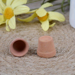 12Pcs Dollhouse Flower Pot Red Clay Pot Garden Home Decor DIY Toy