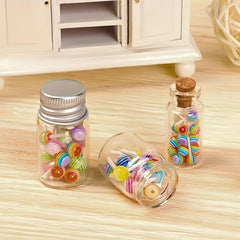 Dollhouse Kitchen Mini Canisters & Lollipop DIY Accessories
