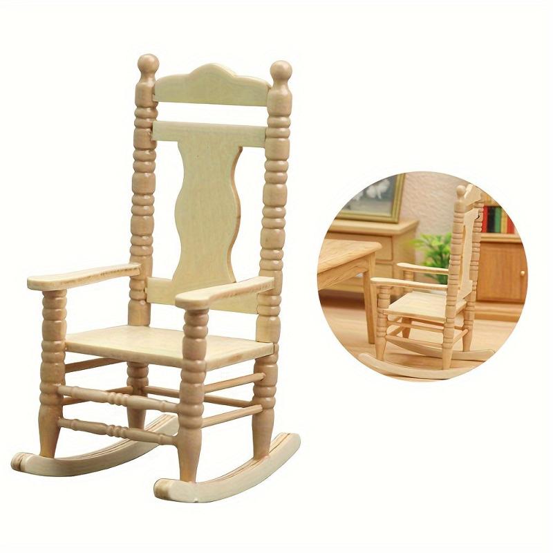 1/12 Dollhouse Rocking Armchair Mini Furniture DIY Toy