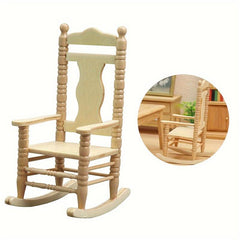 1/12 Dollhouse Rocking Armchair Mini Furniture DIY Toy
