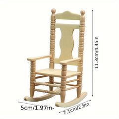 1/12 Dollhouse Rocking Armchair Mini Furniture DIY Toy