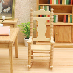 1/12 Dollhouse Rocking Armchair Mini Furniture DIY Toy