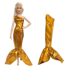 Mixed Style Clothes Barbie Doll Accessories Mermaid Dress Casual Wear Gift