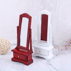 1:12 Dollhouse Full Length Dressing Mirror Model House Room Decor