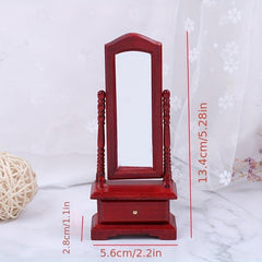 1:12 Dollhouse Full Length Dressing Mirror Model House Room Decor
