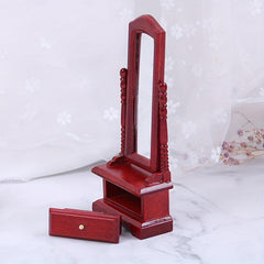 1:12 Dollhouse Full Length Dressing Mirror Model House Room Decor