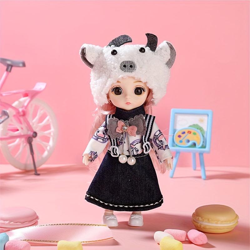 2pcs Lovely Couple Suit Couple Dolls Movable Joint Dolls Set