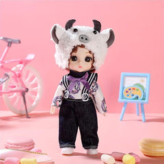 2pcs Lovely Couple Suit Couple Dolls Movable Joint Dolls Set