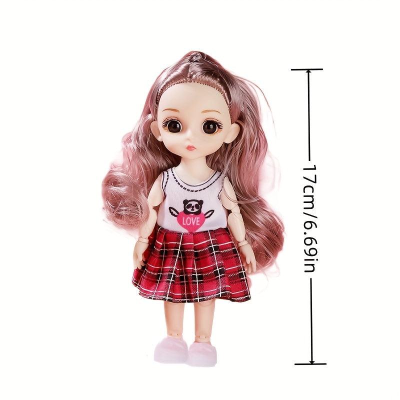 2pcs Lovely Couple Suit Couple Dolls Movable Joint Dolls Set