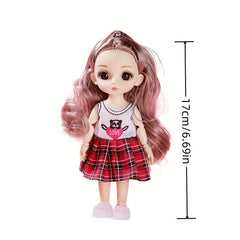 2pcs Lovely Couple Suit Couple Dolls Movable Joint Dolls Set