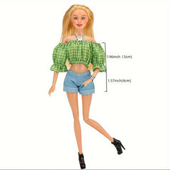 Princess Doll Picnic Casual Wear Pink Flower Set for 11 8 Inch Doll