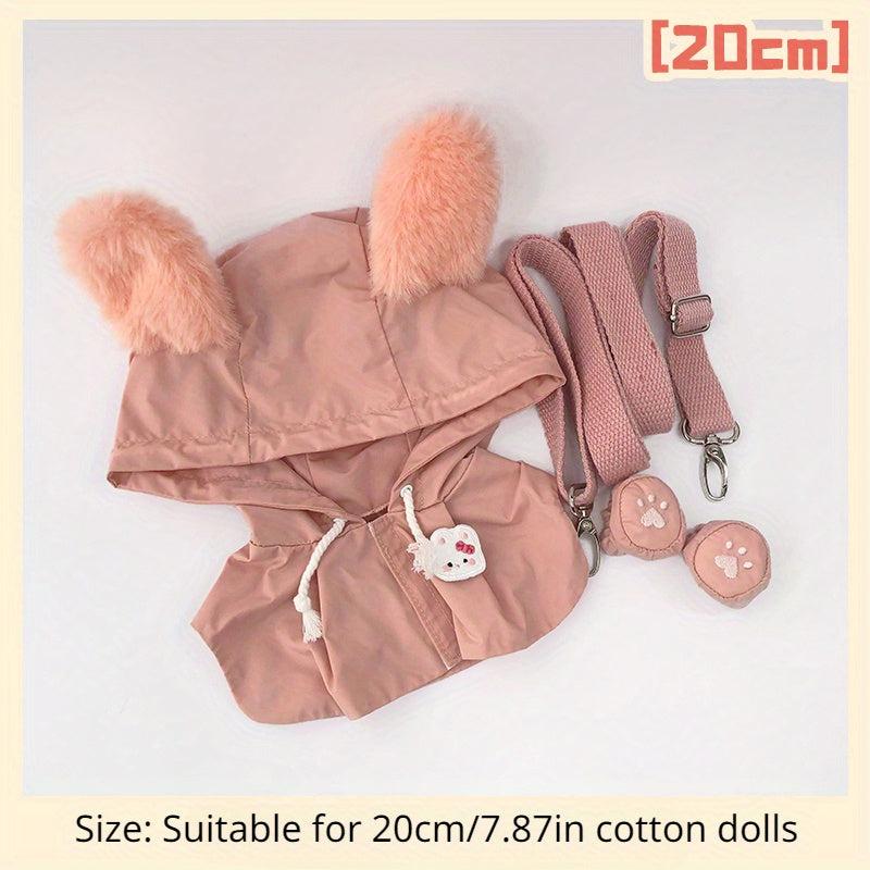 Colorful Raincoat for Waistcoat Doll Clothes