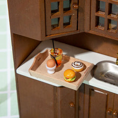 1:12 Dollhouse Mini Fruit Plate Dining Tray Set