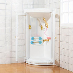 1:12 Dollhouse Furniture Wood Mini Bathroom Shower Room