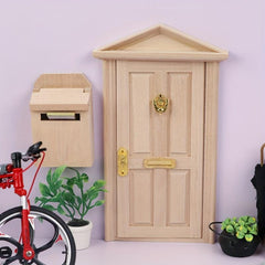 1/12 Dollhouse Micro Scene Accessories Door Window Mailbox Mini Furniture