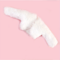 Multicolor Long Sleeve Fur Coat for 11 8 Inch Doll