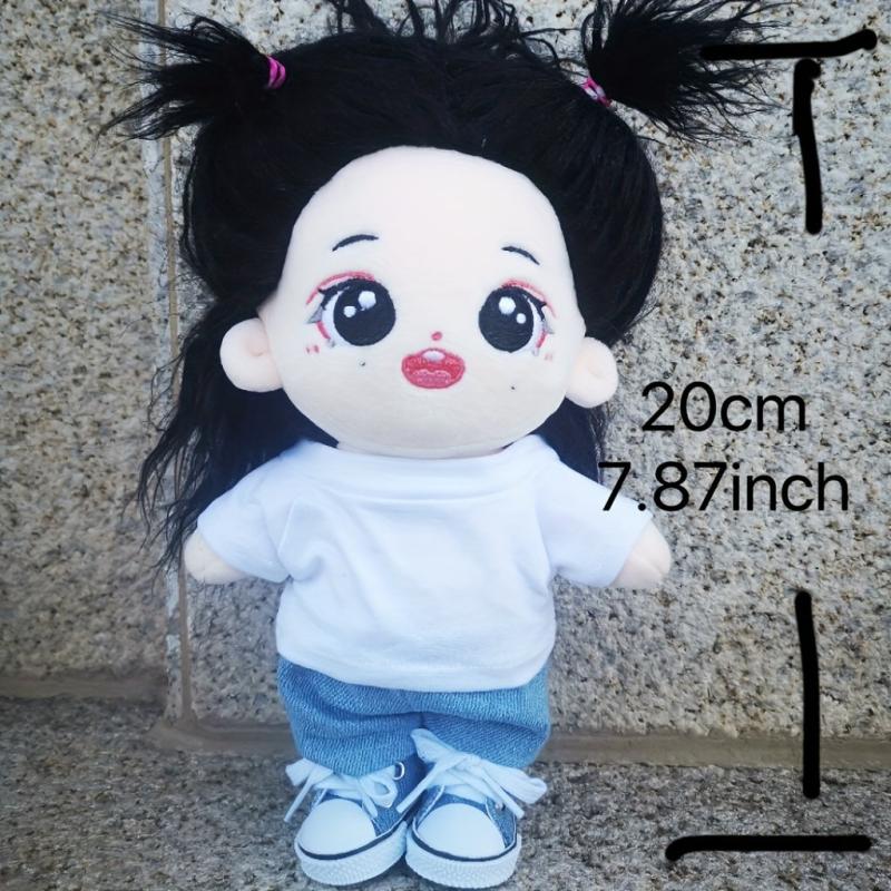 7 9 Inch Doll Plush Toy Figure T-shirt & Short Clothes Doll Accessories